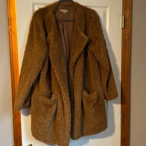 Democracy sherpa style camel jacket xl